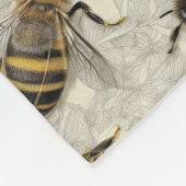 Hummelbienen Fleecedecke (Ecke)