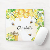 Hummelbienen Honigblüten Mousepad (Mit Mouse)