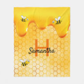 Hummelbienen Honigwabenhonig, Tropfname Fleecedecke (Vorderseite)