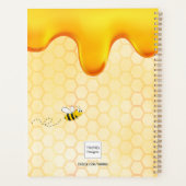 Hummelbienen Honigwabentrippe Tropfmonogramm 2023 Planer (Rückseite)