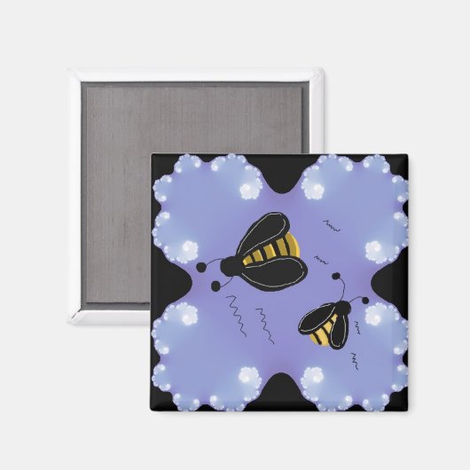 Hummelbienen Magnet (Vorderseite/Rückseite)