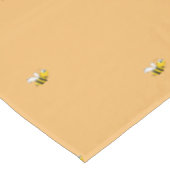 Hummelbienen niedliche gelbe Orange Tischdecke (Schrägansicht)