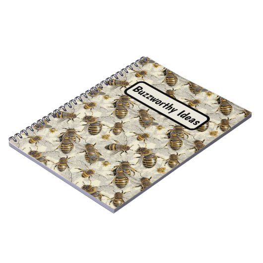 Hummelbienen Personalisiert Notizblock (Linke Seite)