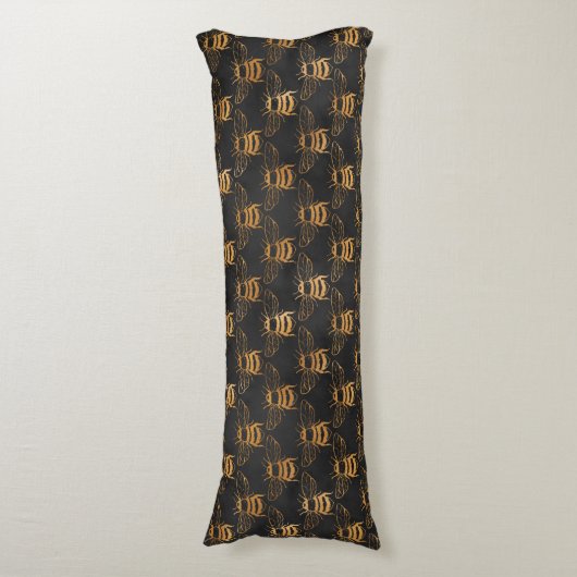 Hummelbienen Seitenschläferkissen (Vorderseite Vertikal)