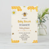 Hummelbienen-Thema-Party Einladung (Stehend Vorderseite)