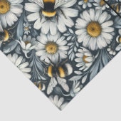 Hummelbienen und Milchblütendekoupage Seidenpapier (Detail)