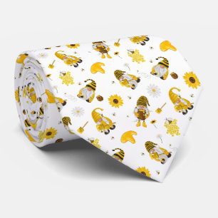 Hummelblume Gelbe Gnome-Krawatte Krawatte