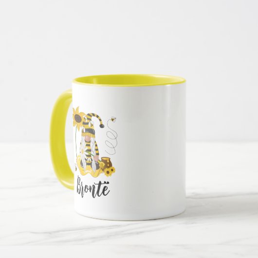 Hummelblume Personalisierte Gnome-Tasse Tasse (Vorderseite Links)