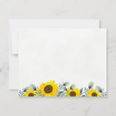 Hummelblüten Eukalyptus Stationery Mitteilungskarte (Rückseite)