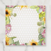 Hummelblütenblume Hydrangea Babydusche Geschenkanhänger (Rückseite)