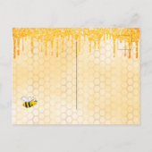 Hummelbrauen zu Goldeinladung Postkarte (Rückseite)