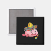 Hummelfisch Ugly Fish Deep Sea Funny Sombrero Kost Magnet (Vorderseite/Rückseite)