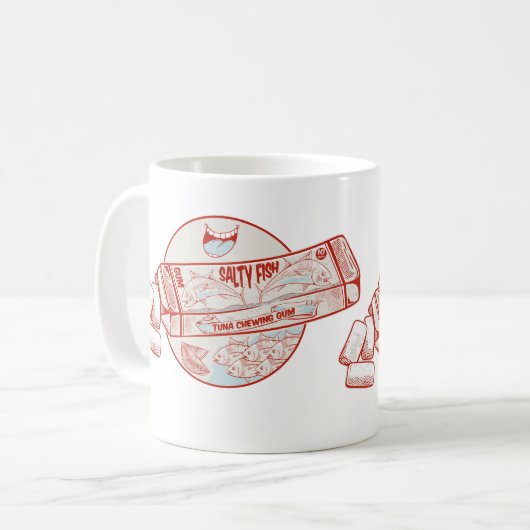 Hummelfleisch-Fisch-Aroma Kaffeetasse (Vorderseite Links)