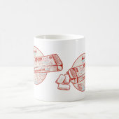 Hummelfleisch-Fisch-Aroma Kaffeetasse (Mittel)