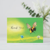 Hummelfliegendes Bild Dankeskarte (Stehend Vorderseite)