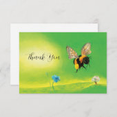 Hummelfliegendes Bild Dankeskarte (Vorne/Hinten)