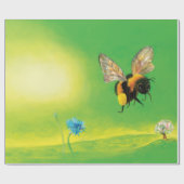 Hummelfliegendes Bild Geschenkpapier (Flach)