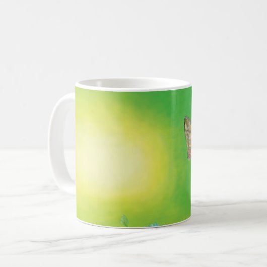 Hummelfliegendes Bild Kaffeetasse (Vorderseite Links)