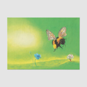 Hummelfliegendes Bild Seidenpapier