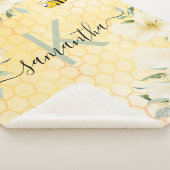 Hummelfloralen Gelbe Honigwabenspass Monogramm Sherpadecke (3/4)