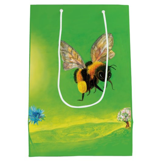 Hummelflug Mittlere Geschenktüte (Rückseite)