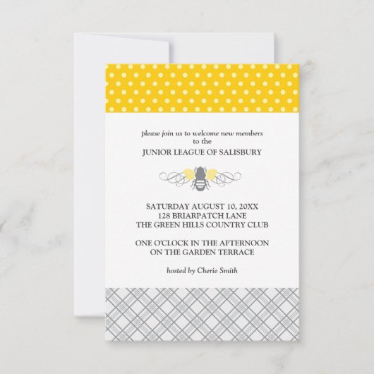 Hummelgarten Party Einladungen (Vorderseite)