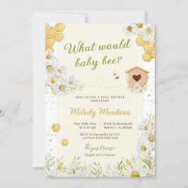 Hummelgenderkrankung Reveal Bee Baby Shower Sprink Einladung