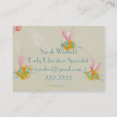 Hummelgeschäfts-Karte Visitenkarte (Rückseite)