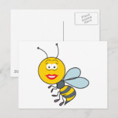 Hummelgesicht Postkarte (Vorne/Hinten)