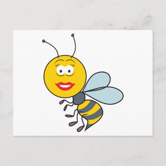 Hummelgesicht Postkarte (Vorderseite)
