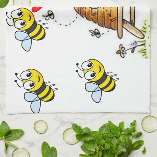 Hummelhandtuch Geschirrtuch (Gefaltet)