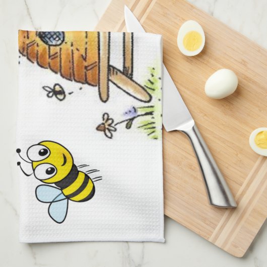 Hummelhandtuch Geschirrtuch (Viertel Falte)