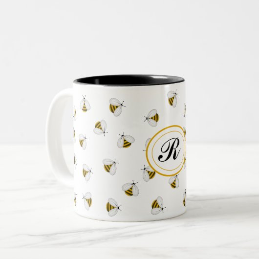 Hummelhoney Personalisiert Monogram Coffee Tasse (Vorderseite Links)
