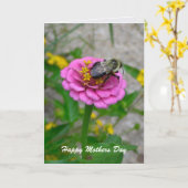 Hummelkarte Karte (Gelbe Blume)