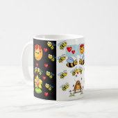 Hummelkinder - Tasse mit heißer Schokolade (Vorderseite Links)