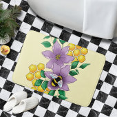 Hummellavender-Blume Gelb Badematte