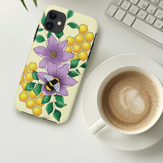 Hummellavender-Blume Gelb Case-Mate iPhone Hülle