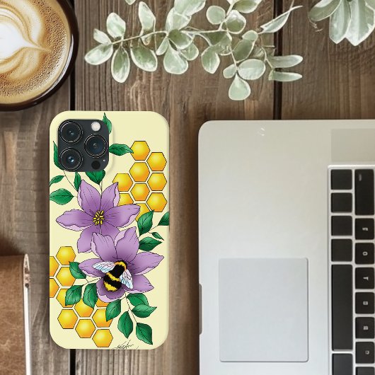 Hummellavender-Blume Gelb Case-Mate iPhone Hülle