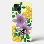 Hummellavender-Blume Gelb Case-Mate iPhone Hülle (Rückseite)