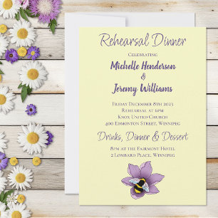 Hummellavender-Blume Gelb Einladung