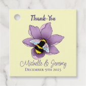 Hummellavender-Blume Gelb Geschenkanhänger (Vorderseite)