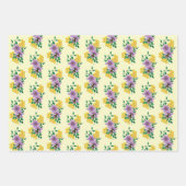 Hummellavender-Blume Gelb Geschenkpapier Set (Vorderseite)
