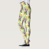 Hummellavender-Blume Gelb Leggings (Links)