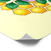 Hummellavender-Blume Gelb Poster (Ecke)