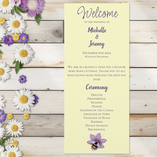 Hummellavender-Blume Gelb Programm