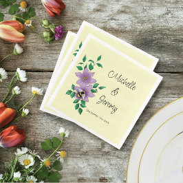 Hummellavender-Blume Gelb Serviette