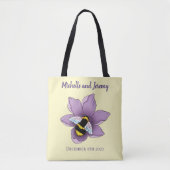 Hummellavender-Blume Gelb Tasche (Vorderseite)