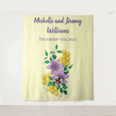 Hummellavender-Blume Gelb Wandteppich (Vorderseite)