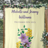 Hummellavender-Blume Gelb Wandteppich