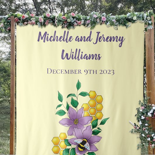 Hummellavender-Blume Gelb Wandteppich